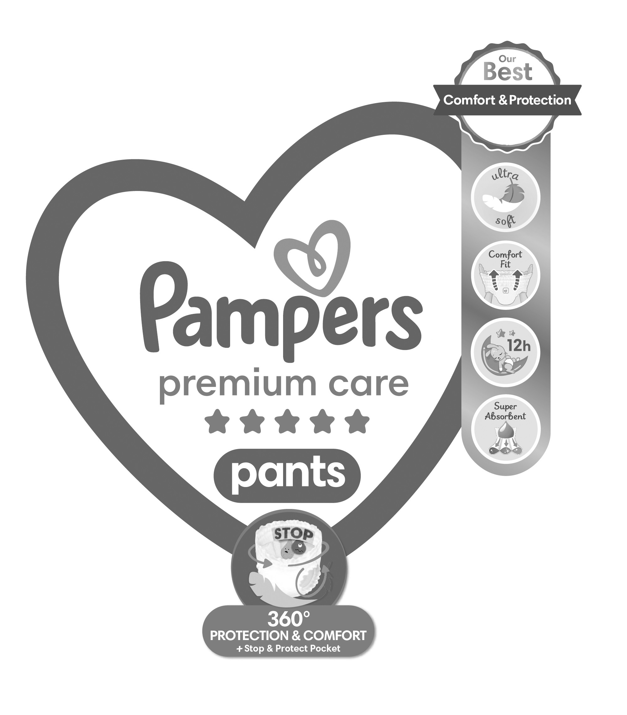Pampers Premium Care Pants 360 PROTECTION & COMFORT + STOP & PROTECT POCKET