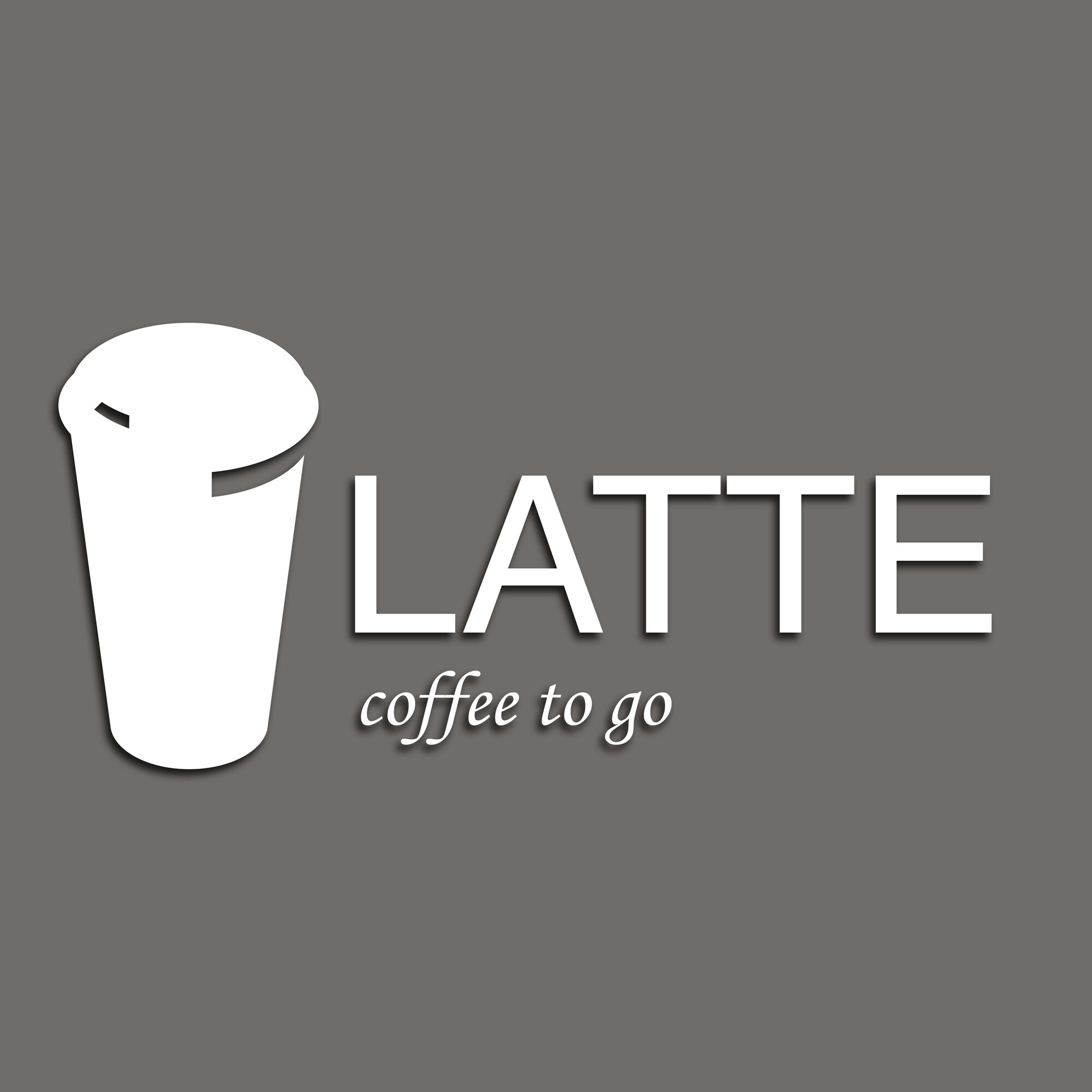 LATTE coffee to go