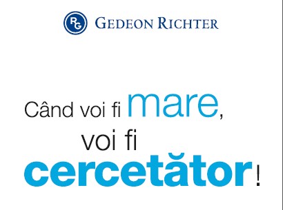 RG GEDEON RICHTER Când voi fi mare, voi fi cercetător !