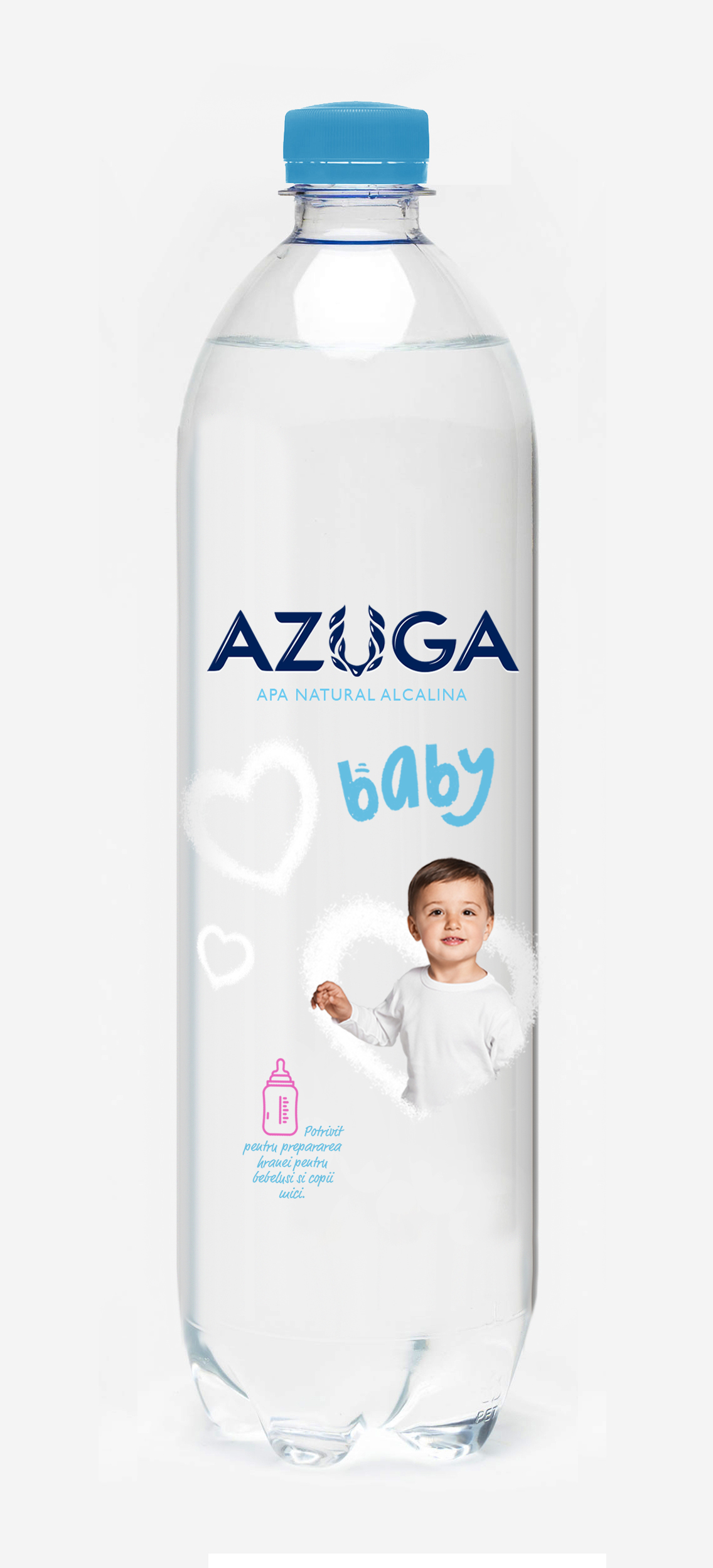 AZUGA APA NATURAL ALCALINA BABY POTRIVIT PENTRU PREPARAREA HRANEI PENTRU BEBELUSI SI COPII MICI