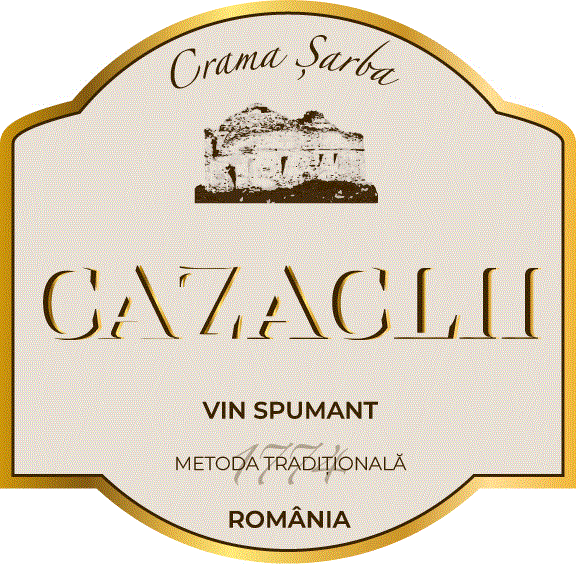 CAZACLII Crama Şarba VIN SPUMANT METODA TRADIȚIONALĂ ROMÂMIA