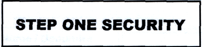 STEP ONE SECURITY