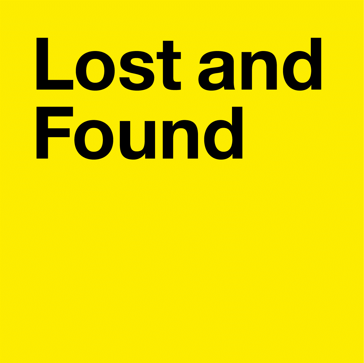 Lost and Found