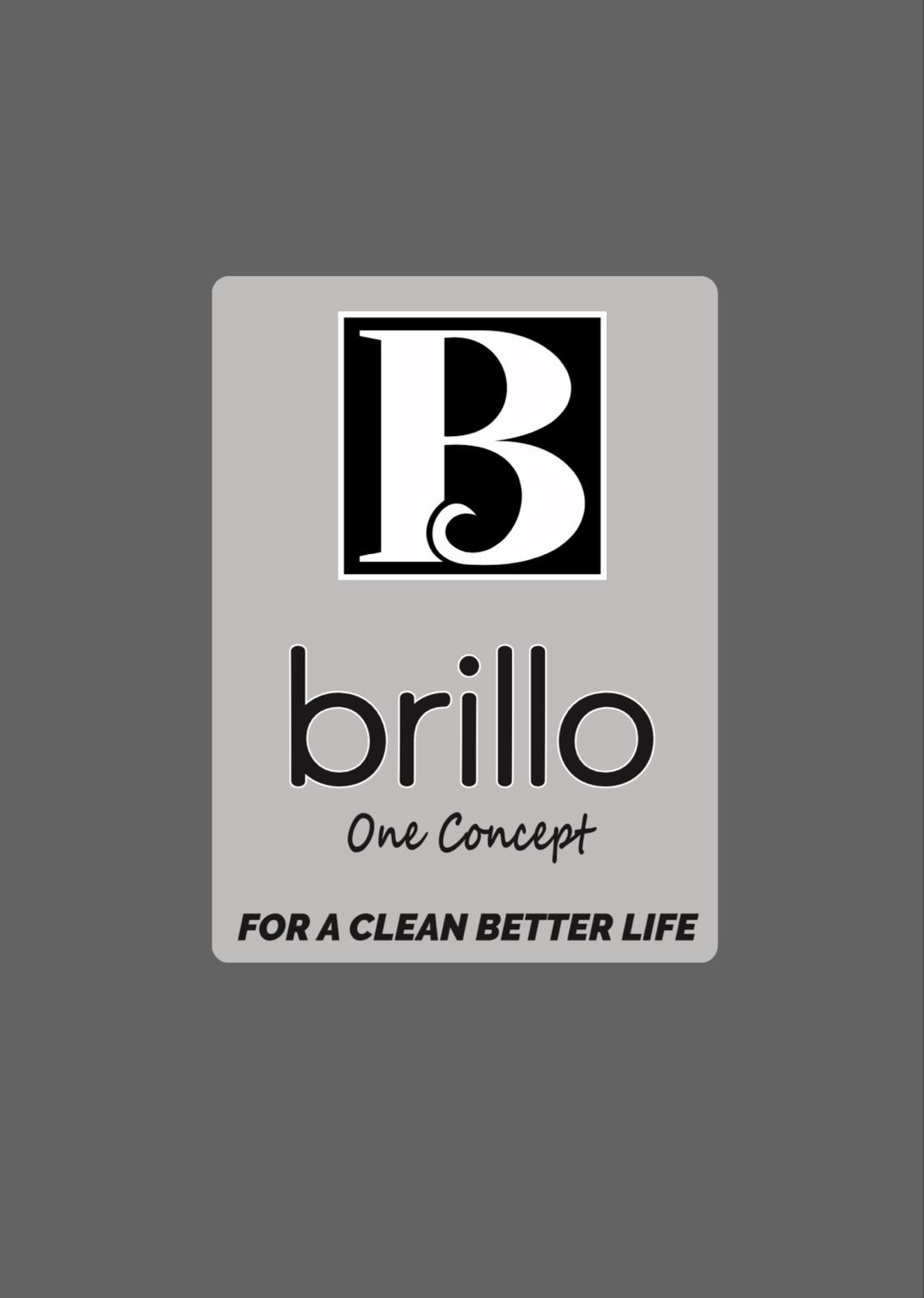 B BRILLO one concept FOR A CLEAN BETTER LIFE