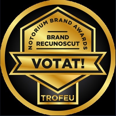 NOTORIUM BRAND AWARDS BRAND RECUNOSCUT VOTAT! TROFEU