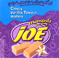 JOE MOMENTS CRISPY VANILLA FLAVOUR WAFERS