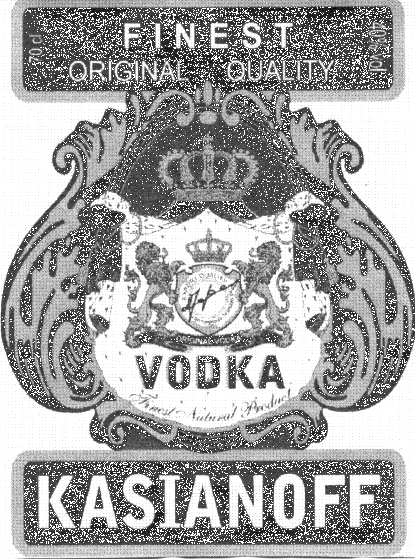 KASIANOFF VODKA FINEST ORIGINAL QUALITY