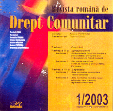REVISTA ROMANA DE DREPT COMUNITAR