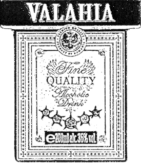 VALAHIA FINE QUALITY ALCOHOLIO DRINKS