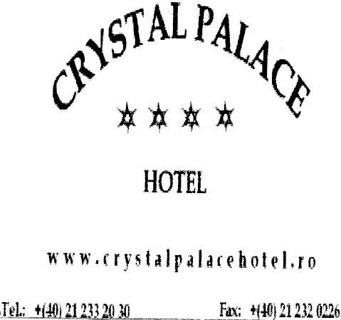 CRYSTAL PALACE HOTEL WWW CRYSTALPALACEHOTEL RO
