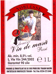 NOBLESSE DEMISEC VIN DE MASA ROSE