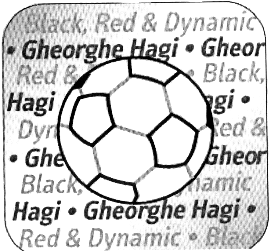 BLACK, RED & DYNAMIC GHEORGHE HAGI