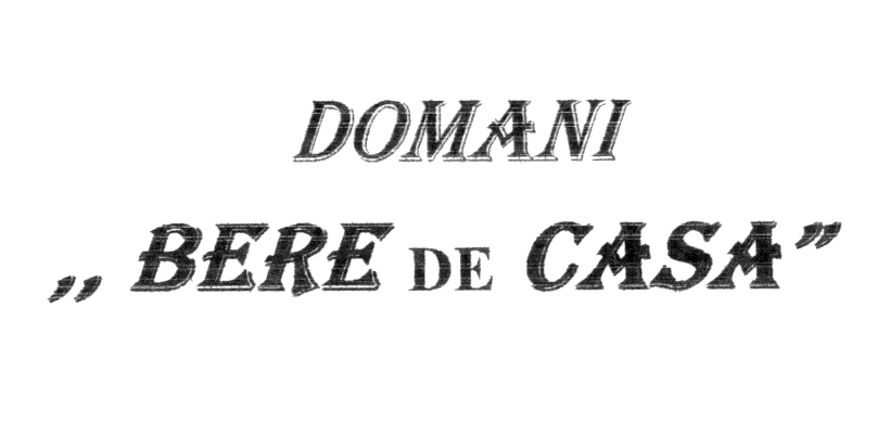 DOMANI BERE DE CASA