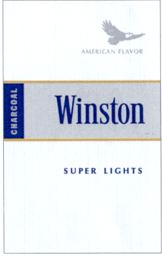 WINSTON CHARCOAL AMERICAN FLAVOR SUPER LIGHTS