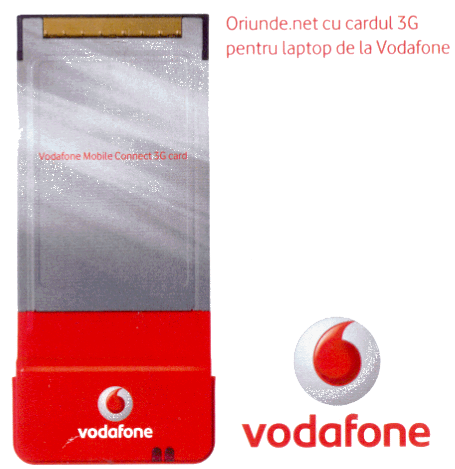 ORIUNDE.NET CU CARDUL 3G PENTRU LAPTOP DE LA VODAFONE
