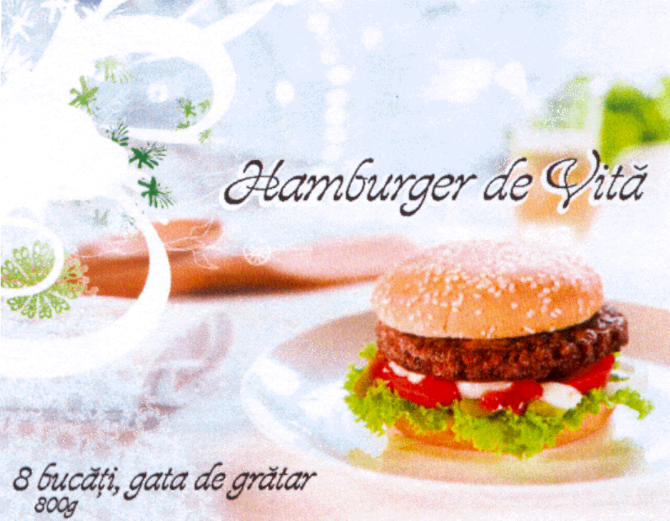 HAMBURGER DE VITĂ 8 BUCĂŢI GATA DE GRĂTAR