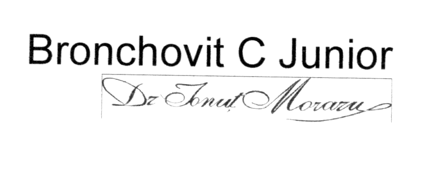 BRONCHOVIT C JUNIOR DR. IONUŢ MORARU