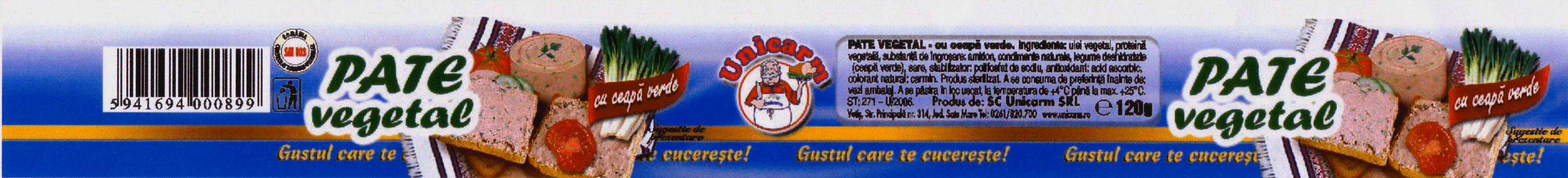 PATE VEGETAL CU CEAPA VERDE UNICARM