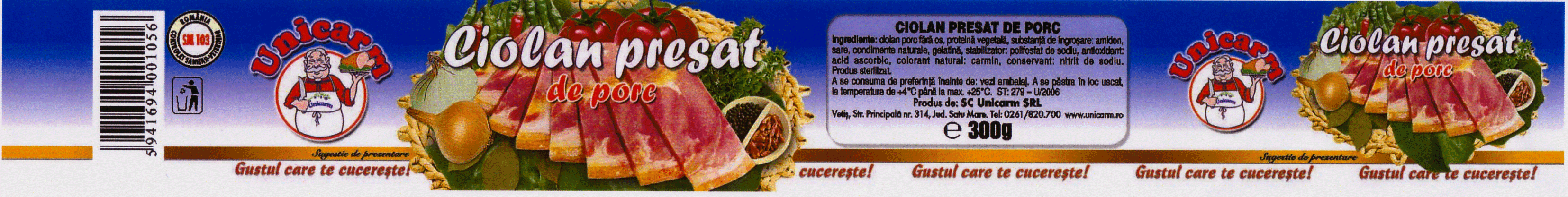 CIOLAN PRESAT DE PORC UNICARM