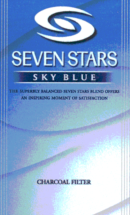 SEVEN STARS SKY BLUE THE SUPERBLY BALANCED SEVEN STARS BLEND OFFERS AN INSPIRING MOMENT OF SATISFACTION