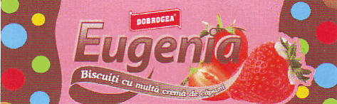 EUGENIA BISCUIŢI CU MULTĂ CREMĂ DE CĂPŞUNI