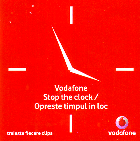 VODAFONE STOP THE CLOCK/OPRESTE TIMPUL IN LOC TRAIESTE FIECARE CLIPA
