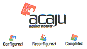 ACAJU MOBILIER MODULAR CONFIGUREZI RECONFIGUREZI COMPLETEZI