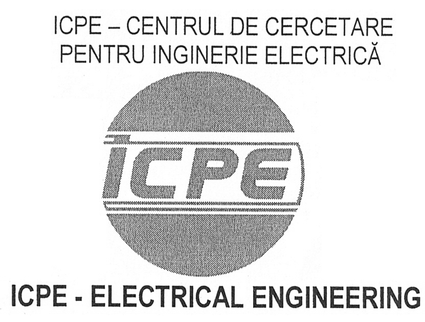 ICPE - CENTRUL DE CERCETARE PENTRU INGINERIE ELECTRICĂ ICPE - ELECTRICAL ENGINEERING