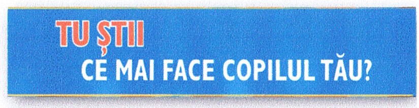 TU ŞTII CE MAI FACE COPILUL TĂU?