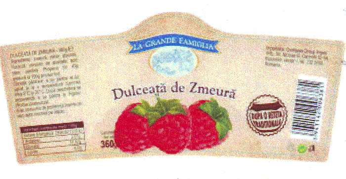 LA GRANDE FAMIGLIA DULCEAŢĂ DE ZMEURĂ
