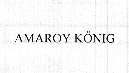 AMAROY KONIG