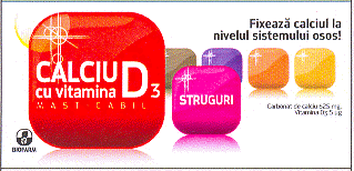 CALCIU cu vitamina D3 STRUGURI