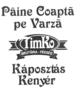 TIMKO BRUTARIA-PEKSEG, PAINE COAPTĂ PE VARZA - KAPOSZTAS KENYER