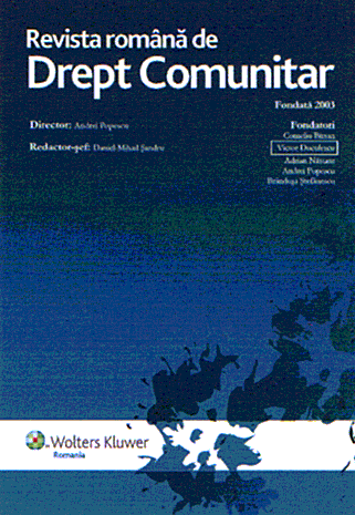 Revista Română de Drept Comunitar, Wolters Kluwer Romania