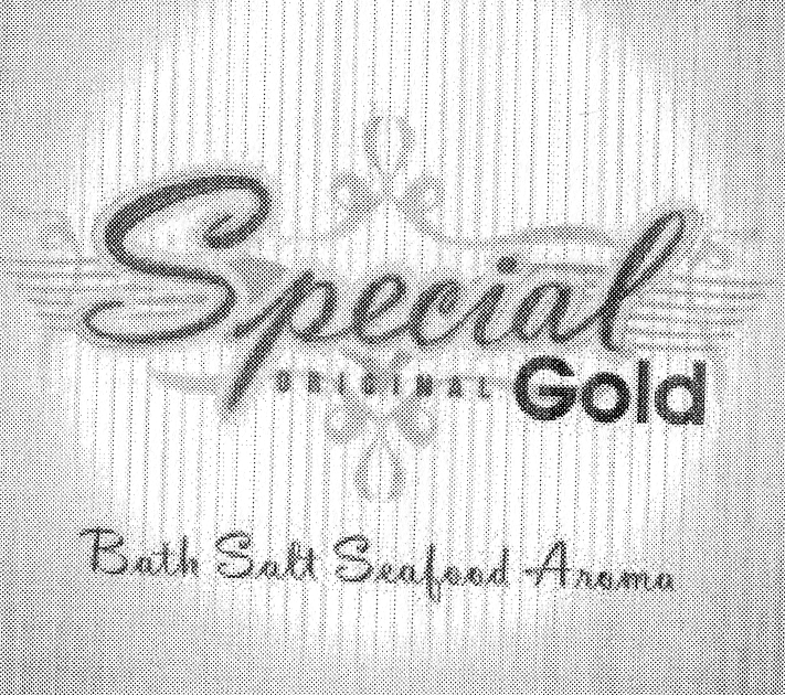 SPECIAL original GOLD Bath Salt Seafood Aroma