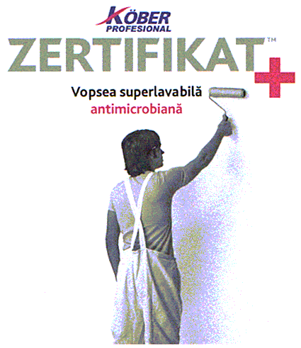KOBER PROFESIONAL ZERTIFIKAT + Vopsea superlavabilă antimicrobiană