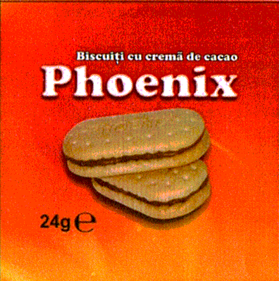 Biscuiţi cu cremă de cacao PHOENIX