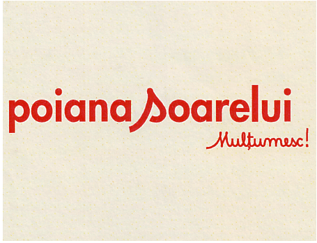 poiana soarelui Mulţumesc!