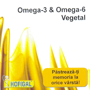 HOFIGAL Omega-3 & Omega-6 Vegetal Păstrează-ţi memoria la orice vârstă!