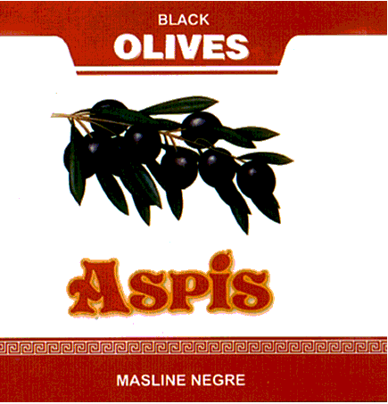 BLACK OLIVES ASPIS MASLINE NEGRE