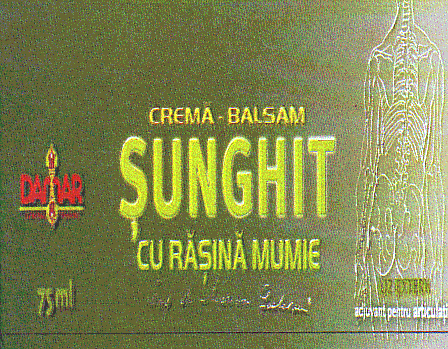 ŞUNGHIT CREMĂ - BALSAM CU RĂŞINĂ MUMIE