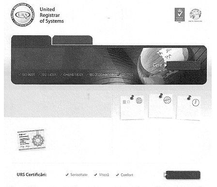 URS United Registrar of Systems Seriozitate Viteză Confort
