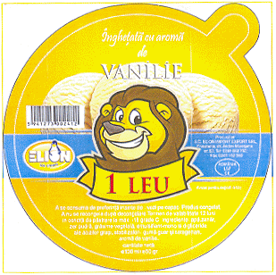 ELION Îngheţată cu aromă de VANILIE 1 LEU