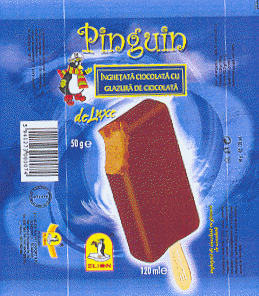 ELION Pinguin ÎNGHEŢATĂ CIOCOLATĂ CU GLAZURĂ DE CIOCOLATĂ DE LUX