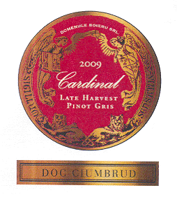 DOMENIILE BOIERU 2009 Cardinal LATE HARVEST PINOT GRIS DOC CIUMBRUD