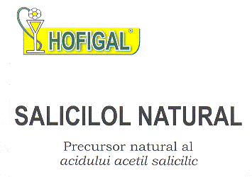 HOFIGAL SALICILOL NATURAL Precursor natural al acidului acetil salicilic