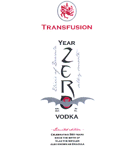 TRANSFUSION YEAR ZERO VODKA LIMITED EDITION