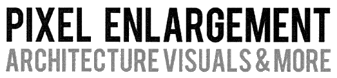 PIXEL ENLARGEMENT ARCHITECTURE VISUALS & MORE