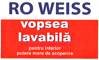 RO WEISS vopsea lavabilă pentru interior putere mare de acoperire