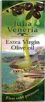 Julia Veneria Extra Virgin Olive Oil 100% Natural First cold Pressure